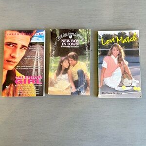 VTG Romance Paperback Books -Love Match, Calendar Girl, New Boy in Town  80-90s